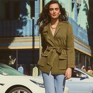 Express Cargo Long Sleeve Belted Jacket